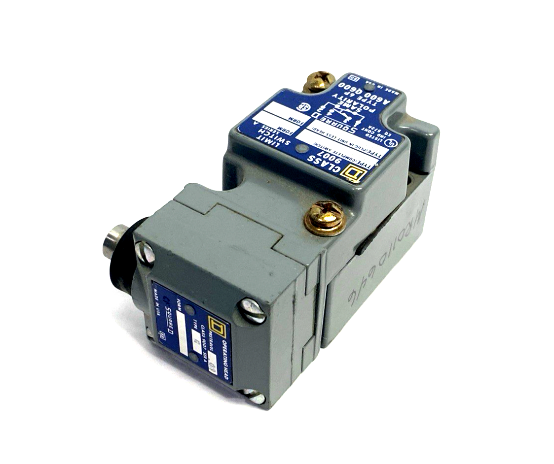 9007 C52G | Square D Snap Action Limit Switch 600V 10A Type 6P A600 Q600 - New – Open box - Maverick Industrial Sales