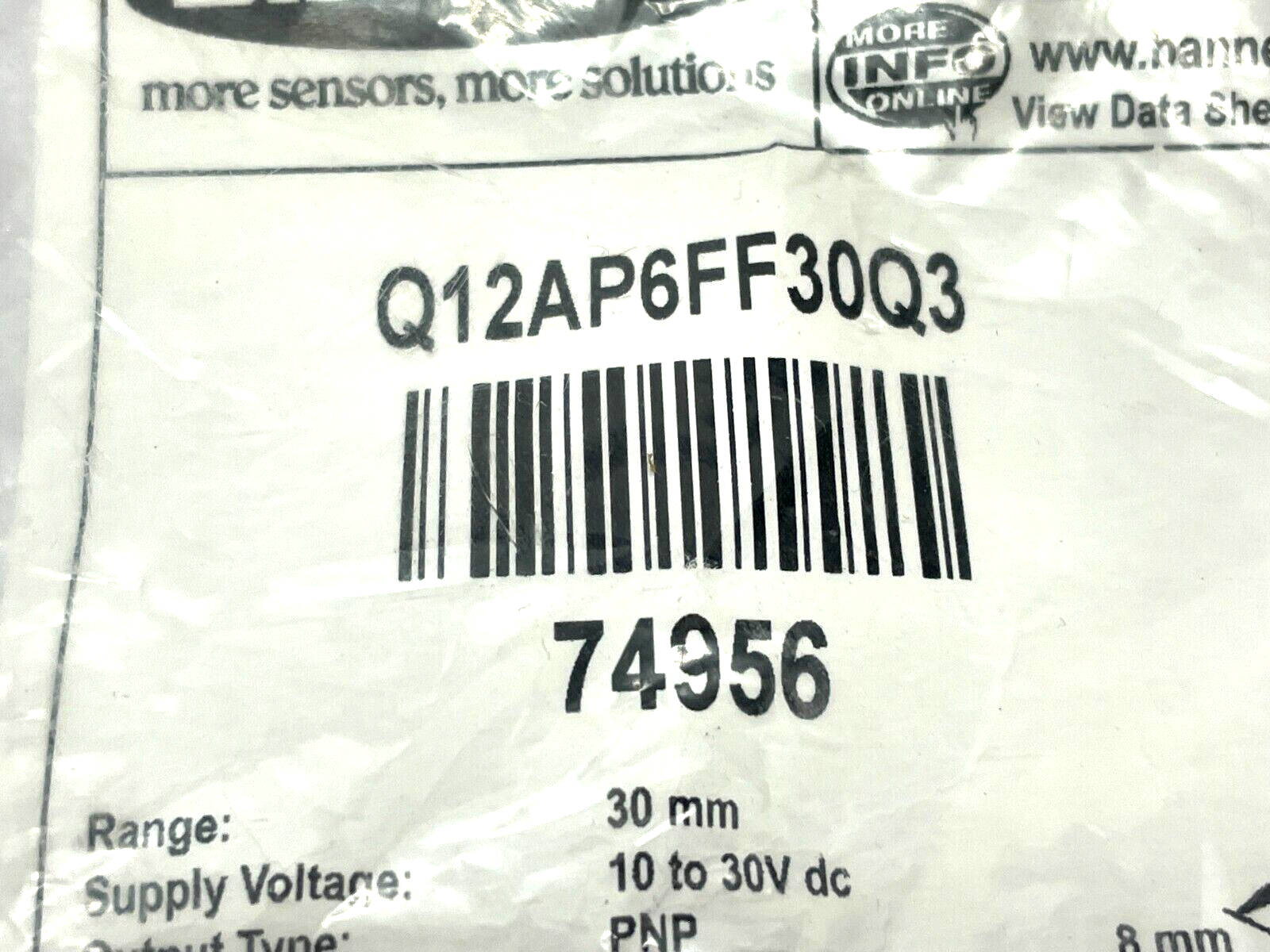 Banner Q12AP6FF30Q3 Miniature Self-Contained Sensor 74956 - Maverick Industrial Sales