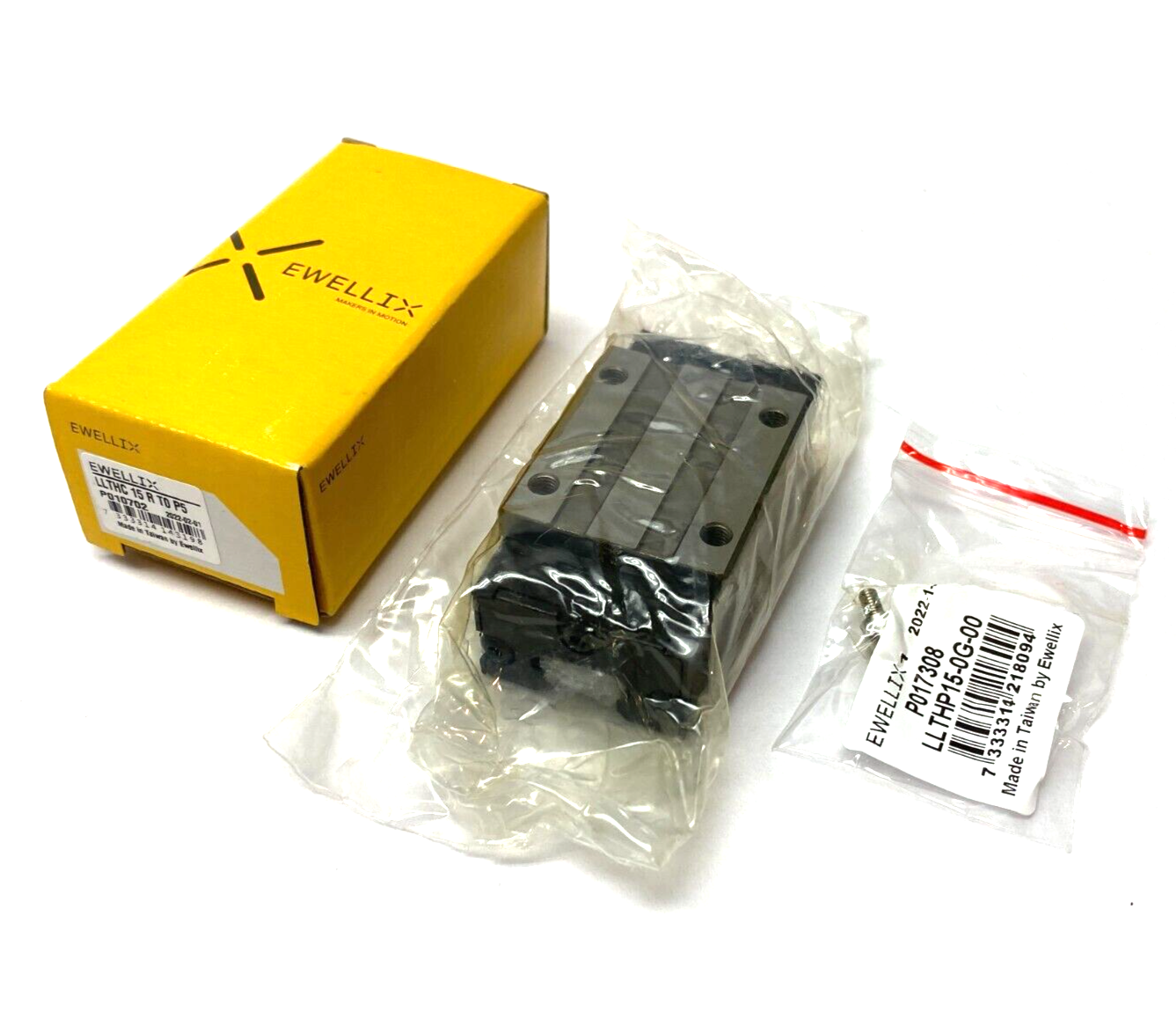 Ewellix LLTHC 15R T0 P5 Profile Guide Rail Carriage 15mm Rail Size 65mm Width - New - Maverick Industrial Sales