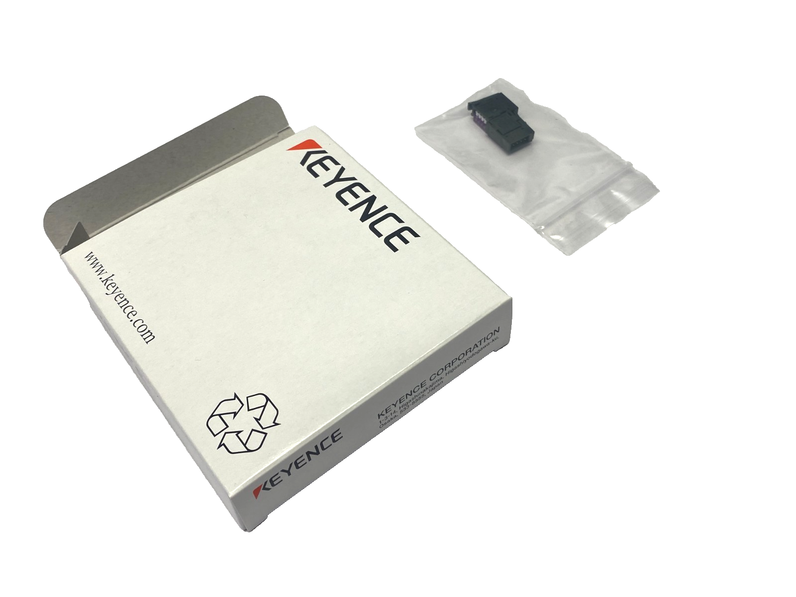OP-88543 | Keyence Connector Set for Laser Sensor Head Connection SET OF 2 - New – Open box - Maverick Industrial Sales