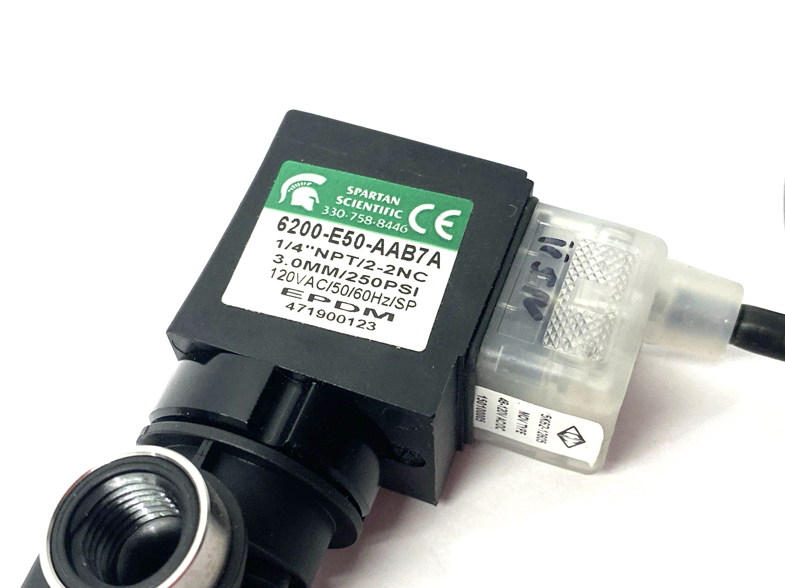 Spartan Scientific 6200-E50-AAB7A 2-Way 2-Position Direct Acting Solenoid Valve - Maverick Industrial Sales
