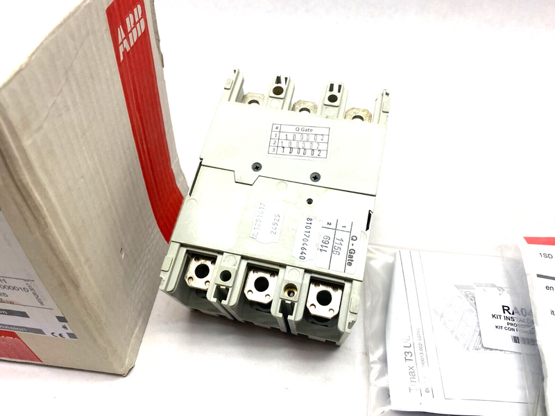 ABB 1SDA053582R1 Molded Case Circuit Breaker 3-Pole SACE TMAX T3 S 225 - Maverick Industrial Sales