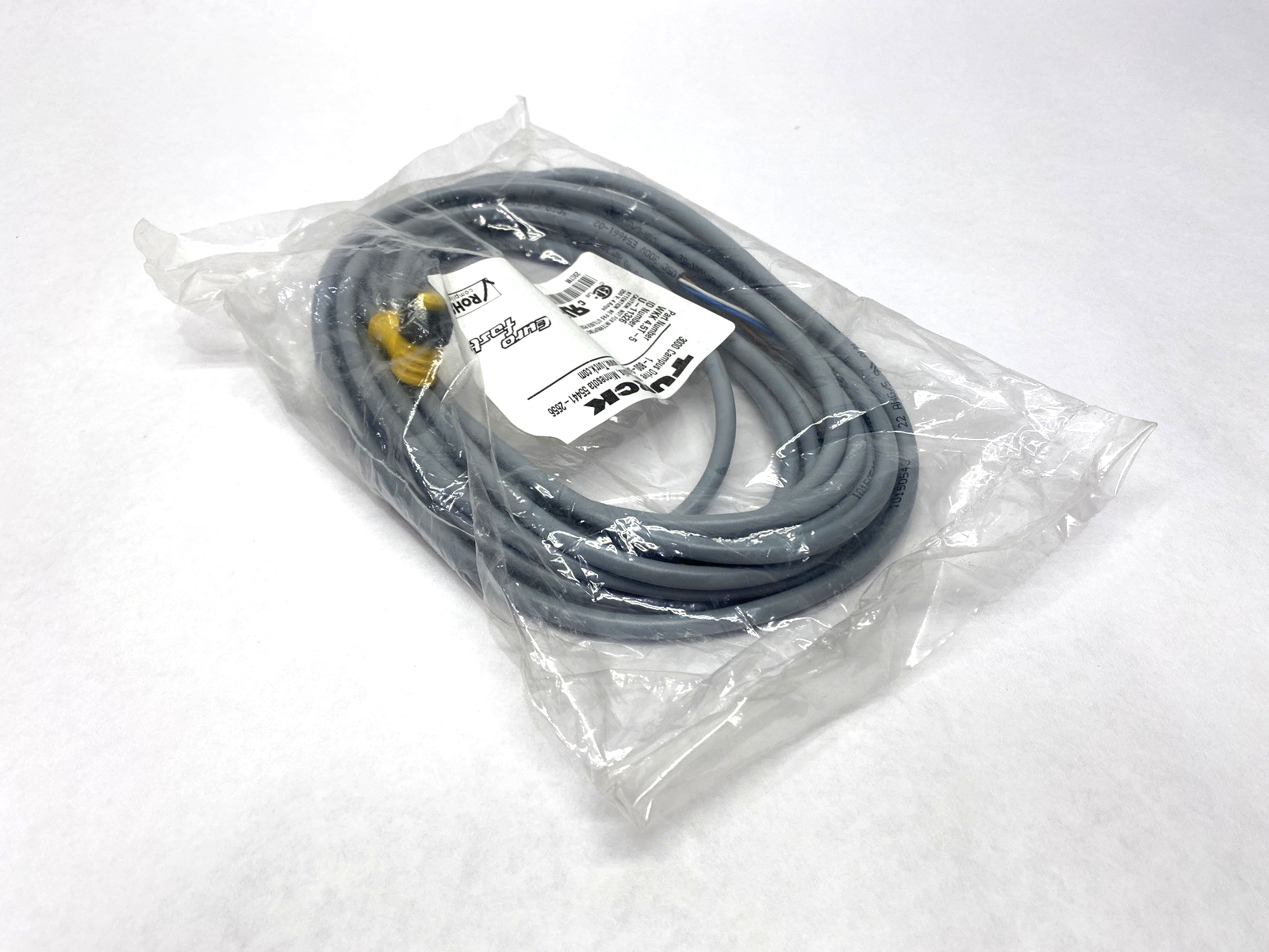 Turck WKK 4.5T-5 EuroFast Single-Ended M12 Female Cordset U-11326 - Maverick Industrial Sales