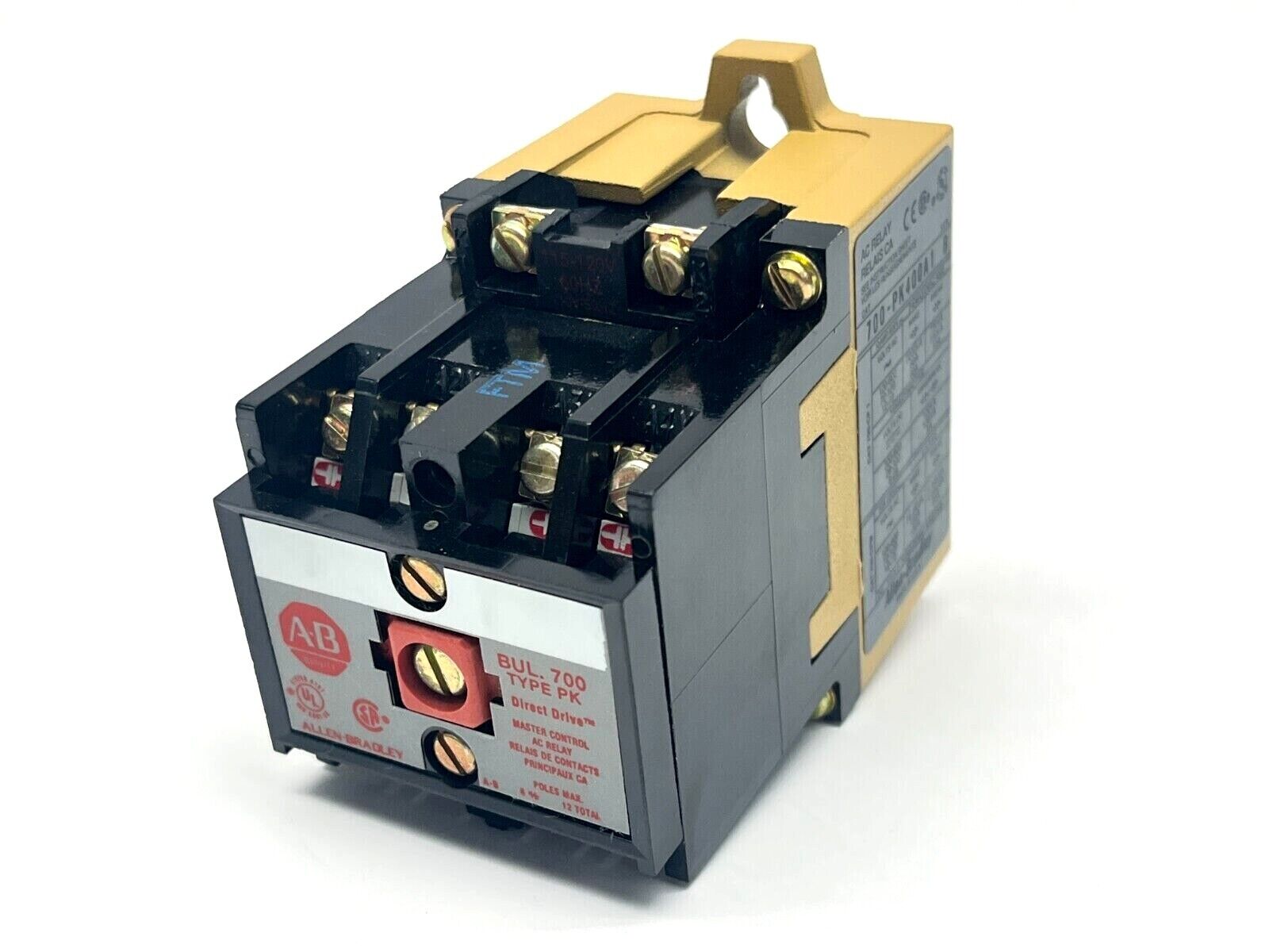 Allen Bradley 700-PK400A1 Ser B Control Relay Type PK w/ 115/120V Coil - Maverick Industrial Sales
