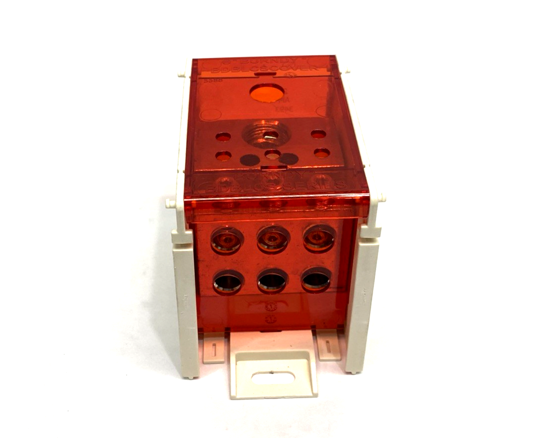 BDBLCS5K1FS | Burndy 1-Pole Finger-Safe Power Distribution Block 600V 310A CU9AL - New – Open box - Maverick Industrial Sales