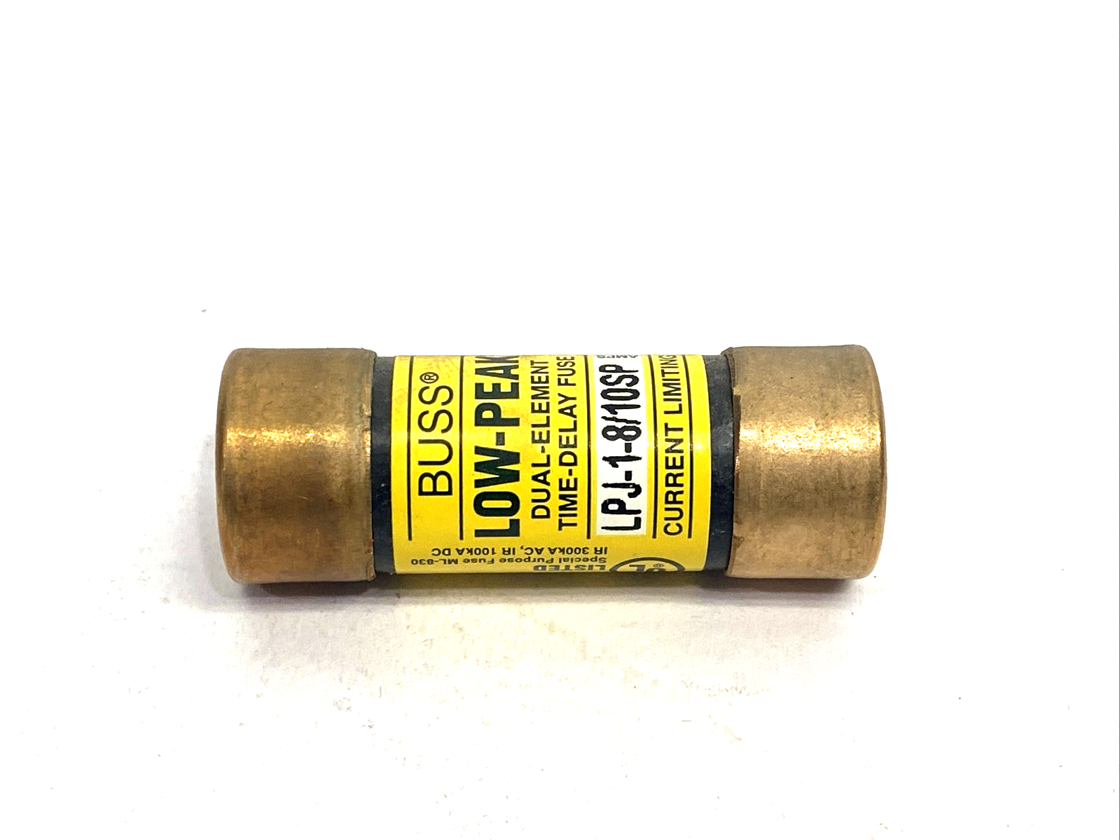 Bussmann LPJ-1-8/10SP Class J Current-Limiting Fuse, 1.8A 600VAC 300VDC LOT OF 4 - Maverick Industrial Sales