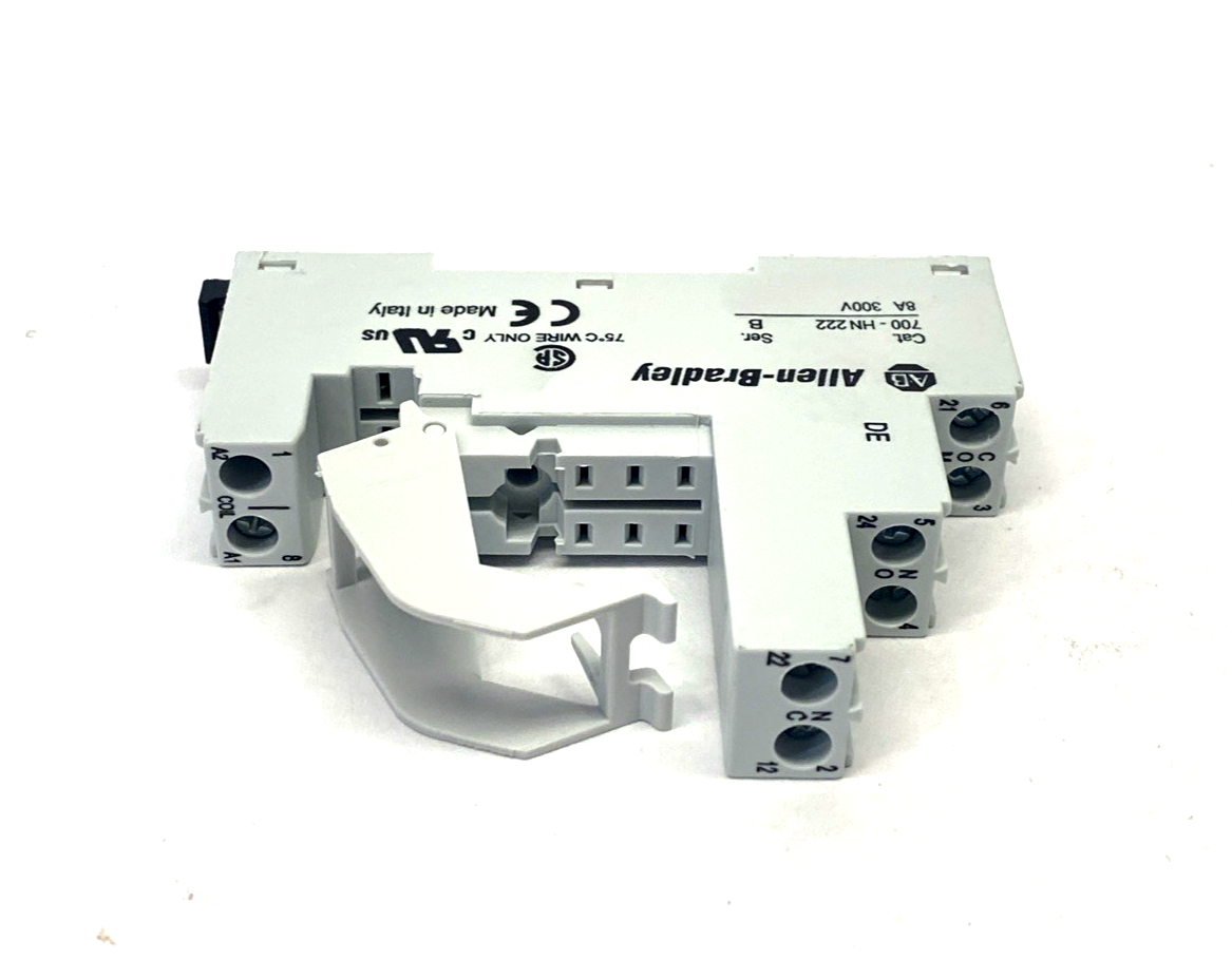 700-HN222 | Allen Bradley Ser. B 8 Blade 8A Screw Terminal Relay Socket LOT OF 2 - New – Open box - Maverick Industrial Sales