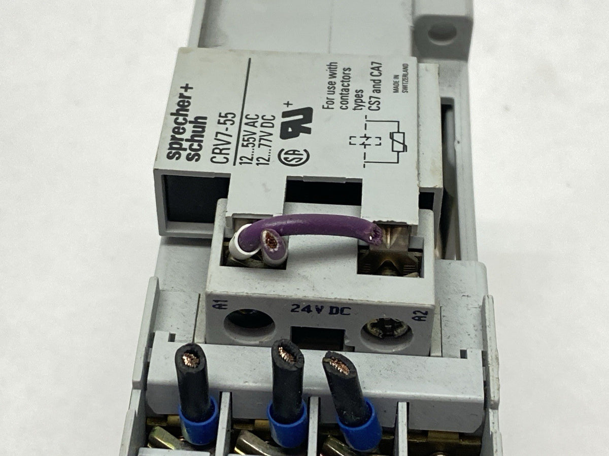 Sprecher+Schuh CA7-12C-01 Power Contactor 3-Pole 12/32A 600V 24VDC Coil - Maverick Industrial Sales