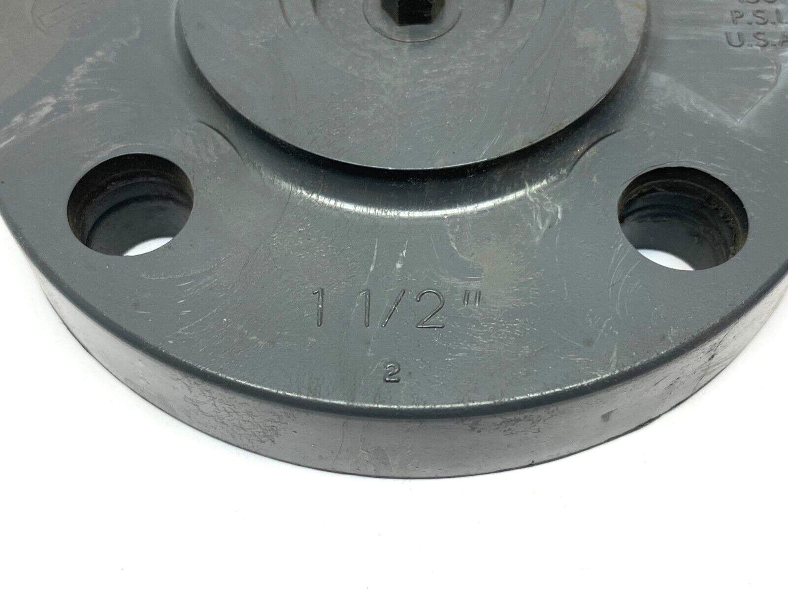 Nibco 4519-H Chemtrol Blind Flange 1-1/2" 4-Hole GRAY SCH 80 150psi Max CA16500 - Maverick Industrial Sales