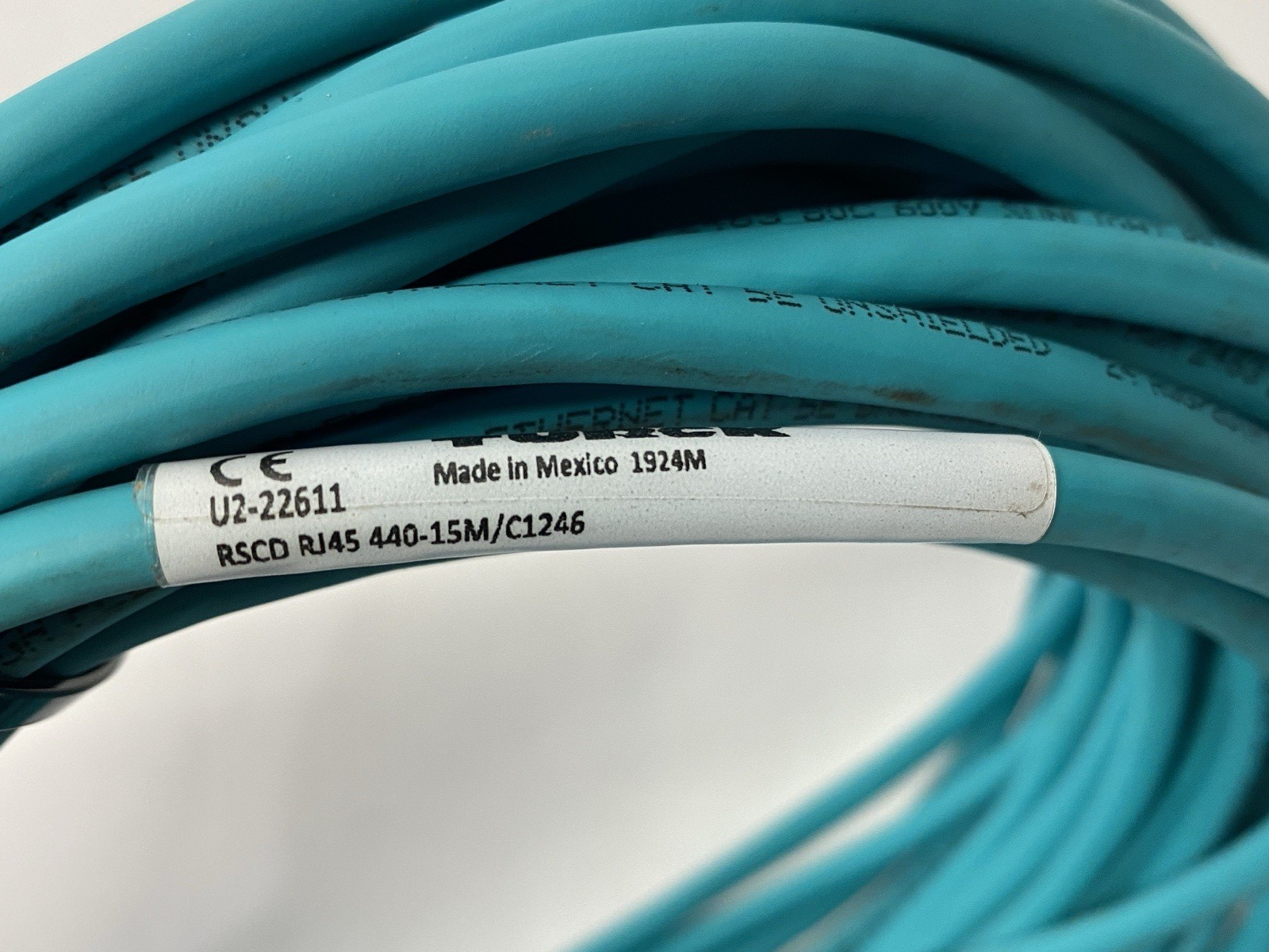 Turck RSCD RJ45 440-15M/C1246 Double-Ended M12 to RJ45 Cordset U2-22611 - Maverick Industrial Sales