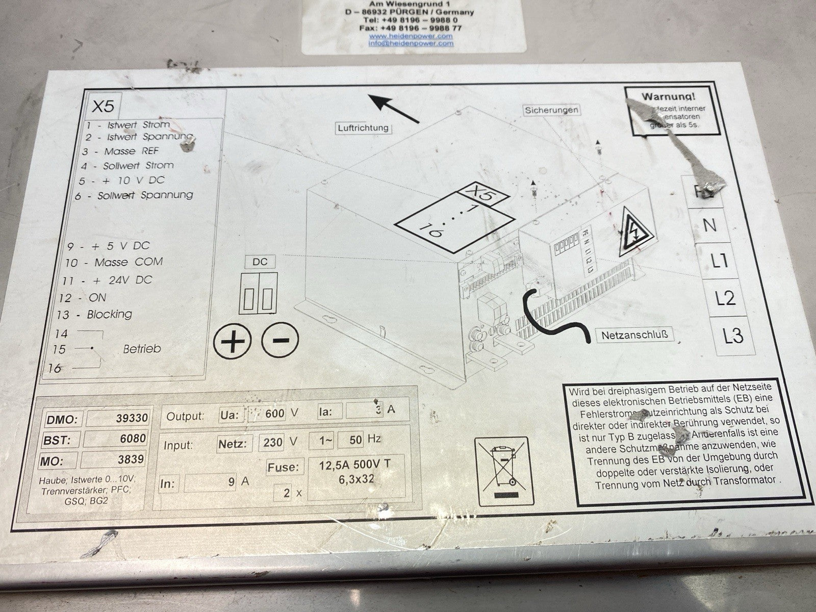 PE3000-2-T | Plating Electronic Power Station 3A 600V - Used - Maverick Industrial Sales