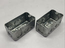 Steel City 58361-1/2 Single Gang Utility Box 4" x 2-1/8" x 1-7/8" LOT OF 2 - Maverick Industrial Sales