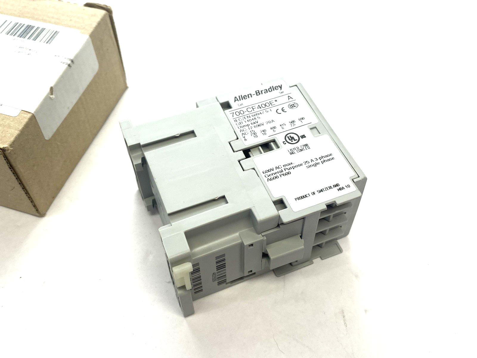 Allen Bradley 700-CF400EJ Ser. A Industrial MCS-CF Control Relay 4 N.O., 24V DC - Maverick Industrial Sales