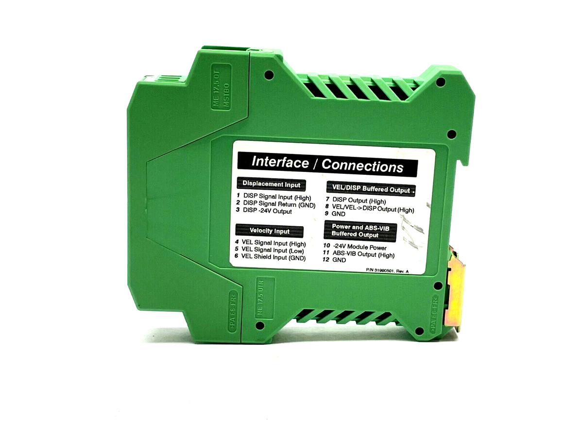 Skf Interface SKF CMSS690 Rev. A Absolute Shaft Vibration Interface Module