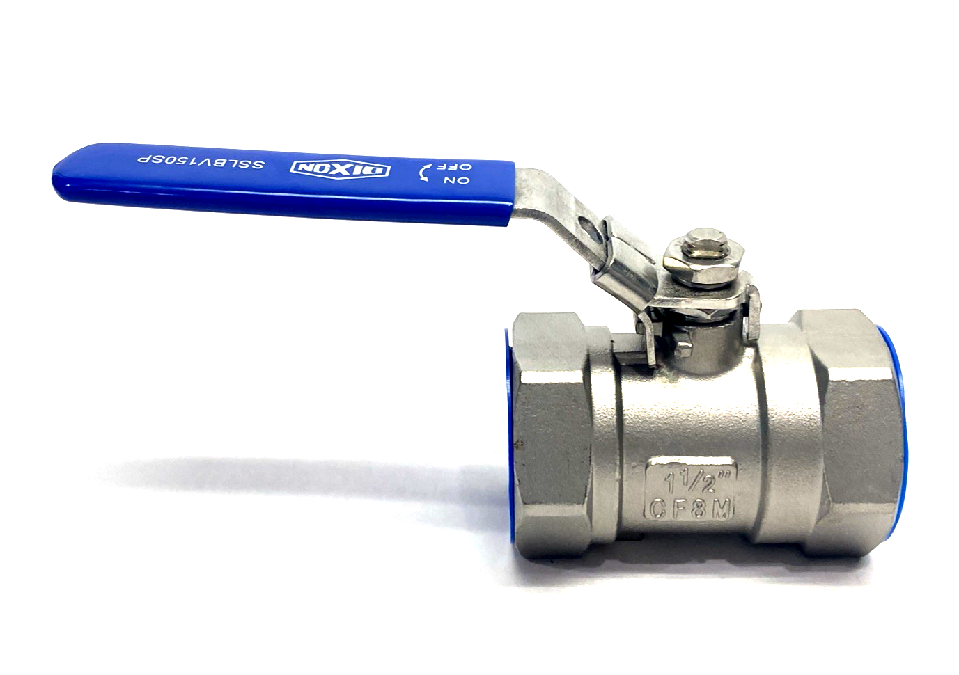 SSLBV150SP | Dixon Stainless Steel Ball Valve, Lockable Handle 1-1/2" NPT 1000 WOG - New – Open box - Maverick Industrial Sales