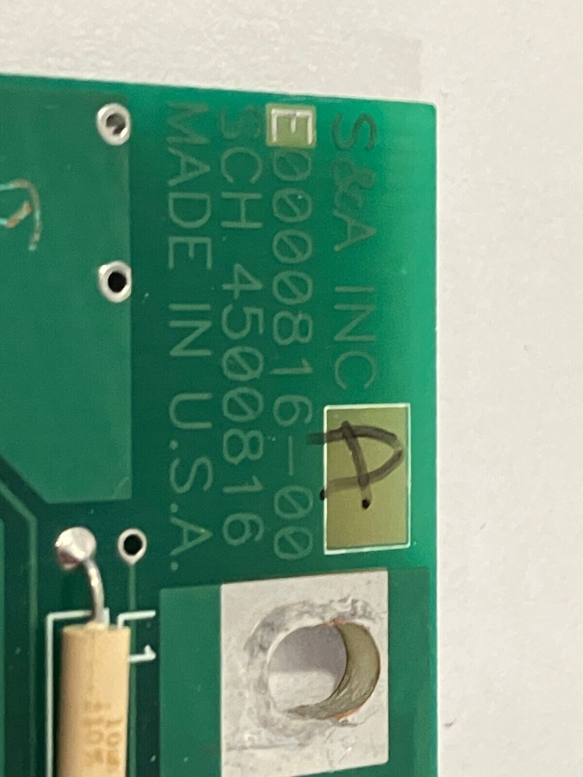 Saunders & Associates E0000816-00 Circuit Board SCH 4500816 - Maverick Industrial Sales