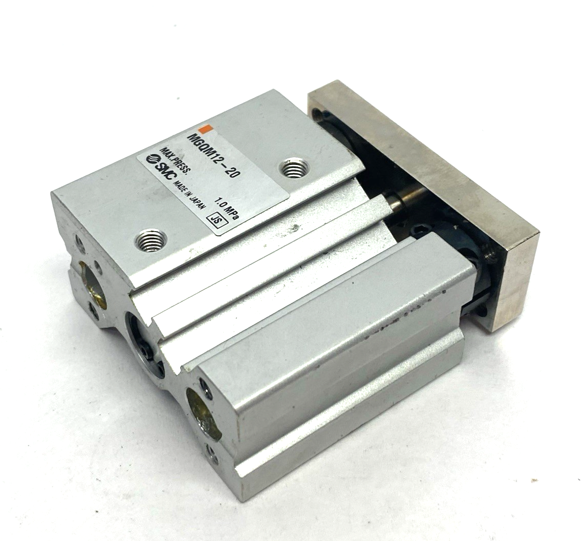 SMC MGQM12-20 Guided Compact Pneumatic Cylinder, 12mm Bore, 20mm Stroke - Maverick Industrial Sales