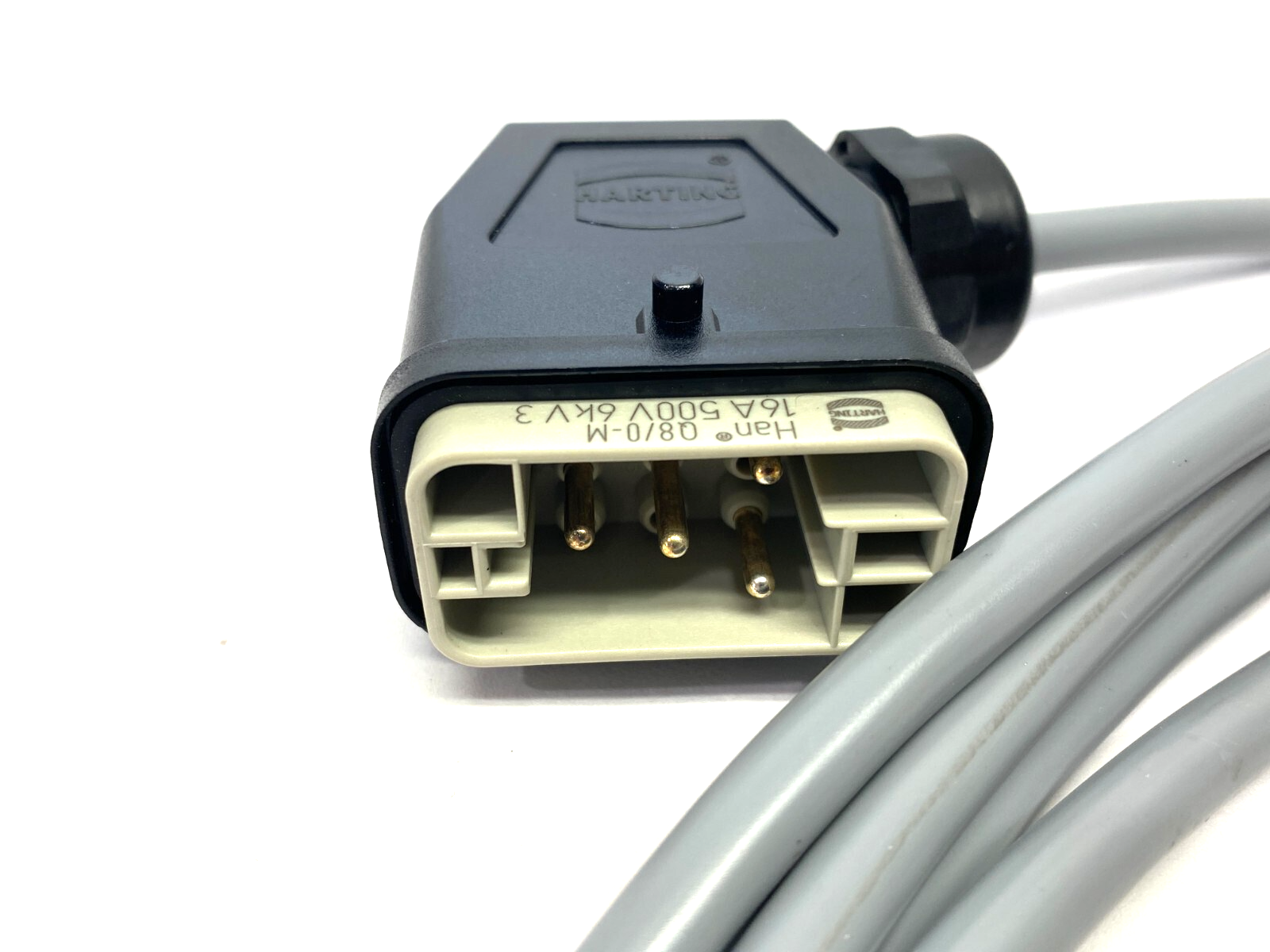 Siemens 3RK1911-0EB31 Single Ended Motor Power Cable Han Q8, 4 x 1.5 mm2 Pins - Maverick Industrial Sales