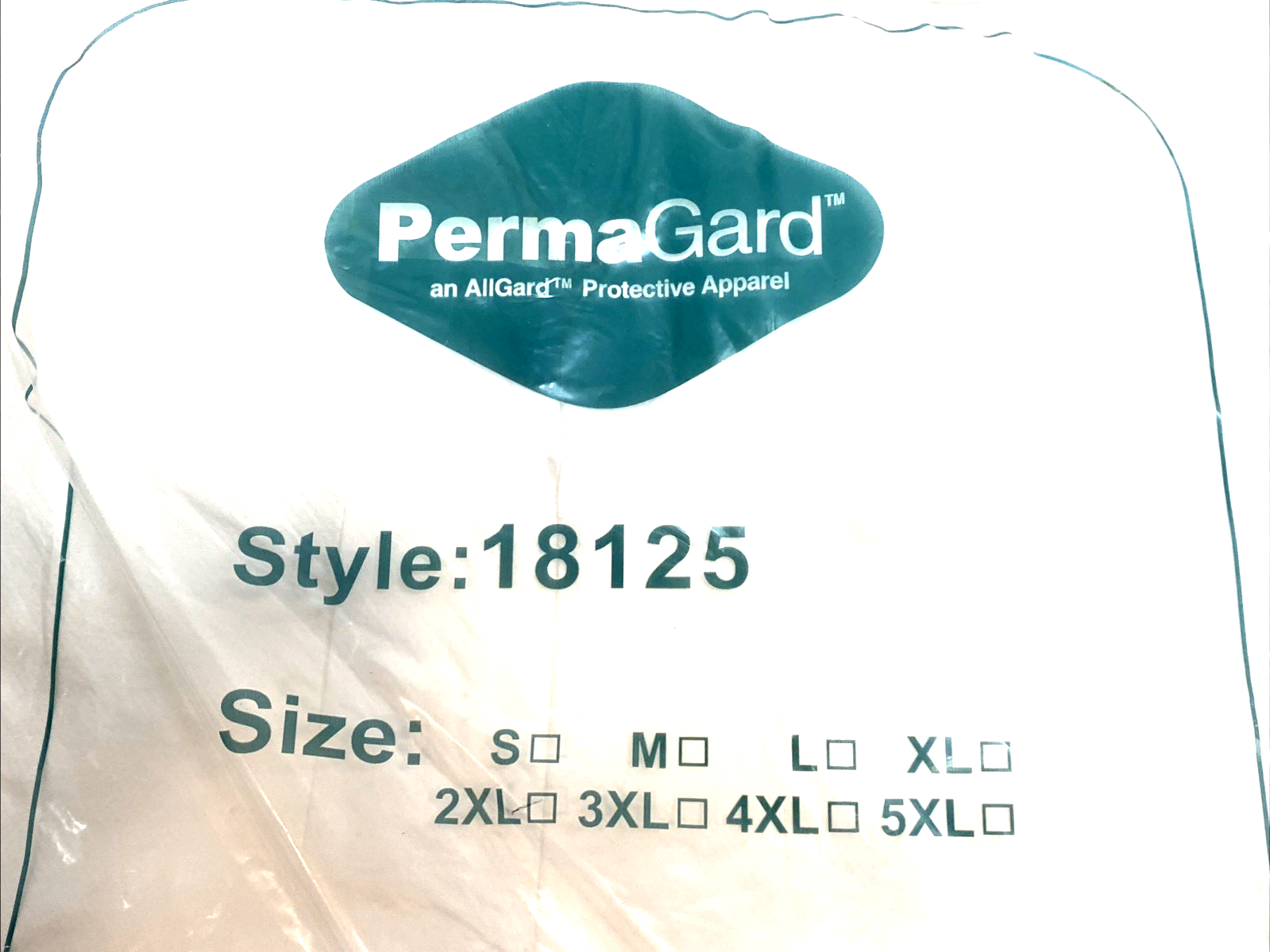 18125 | Permagard White Coverall w/ Elastic Wrist & Ankle 2XL LOT OF 10 - New - Maverick Industrial Sales