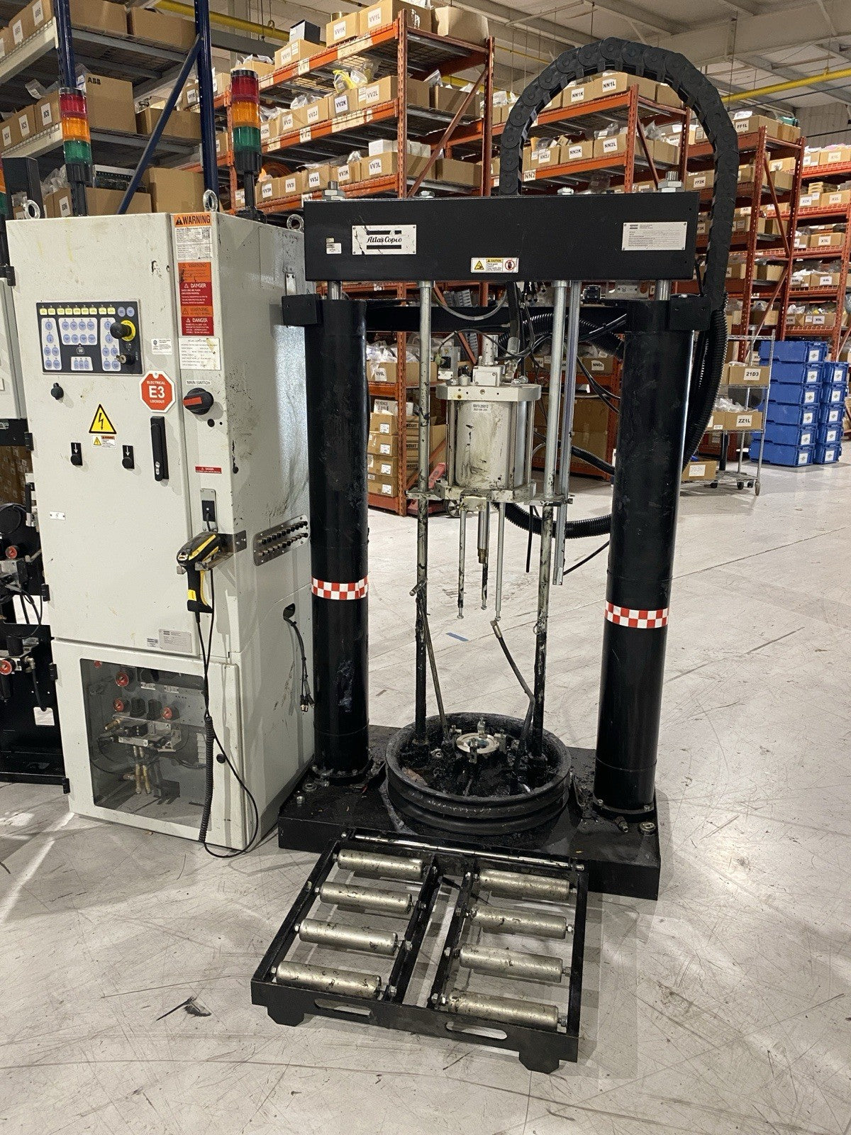 Atlas Copco SCA Adhesive Drum Dispensing System, Pumps and Controls - Maverick Industrial Sales