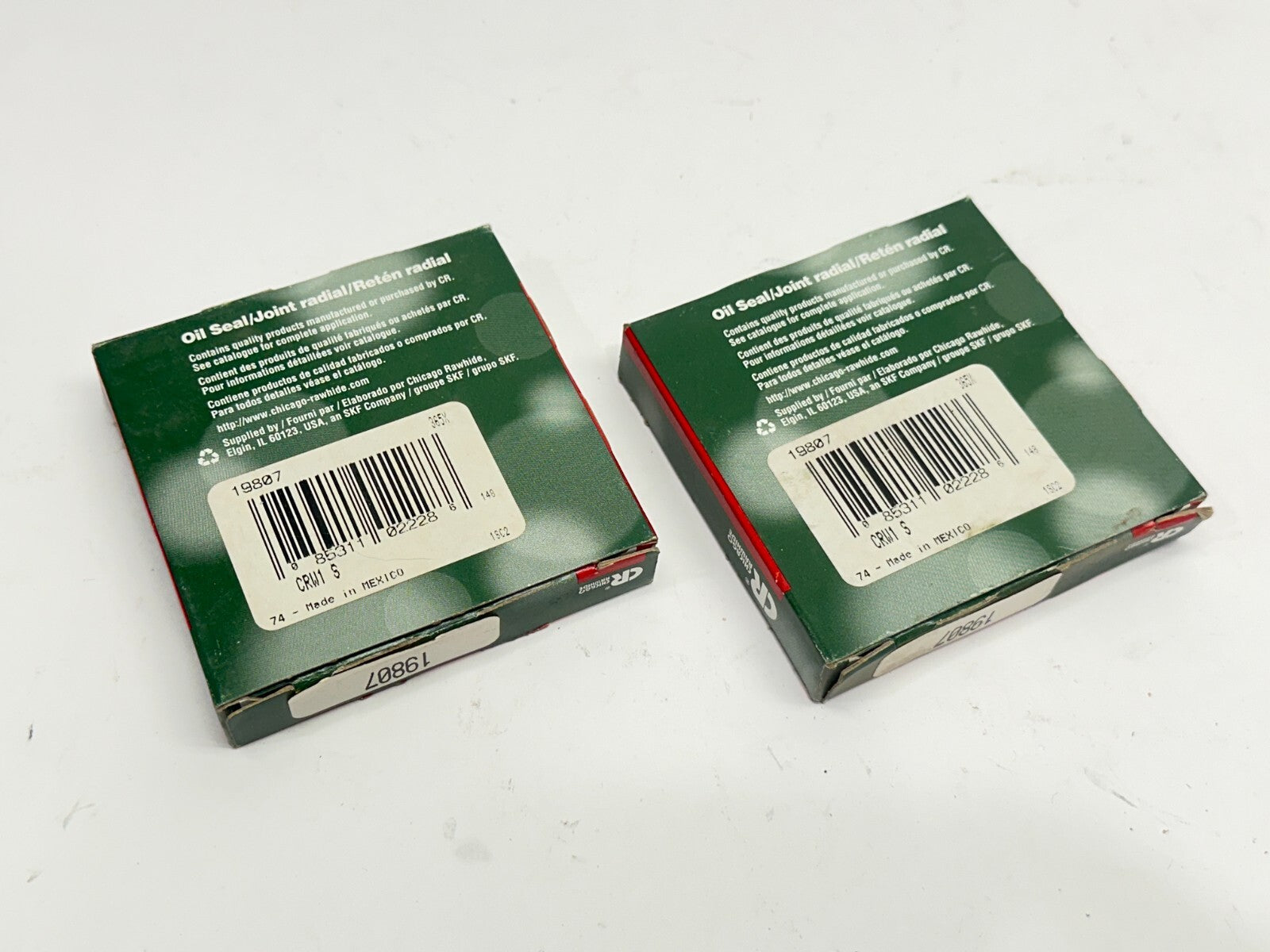 CR Chicago Rawhide 19807 CRW1 S Oil Seal LOT OF 2 - Maverick Industrial Sales
