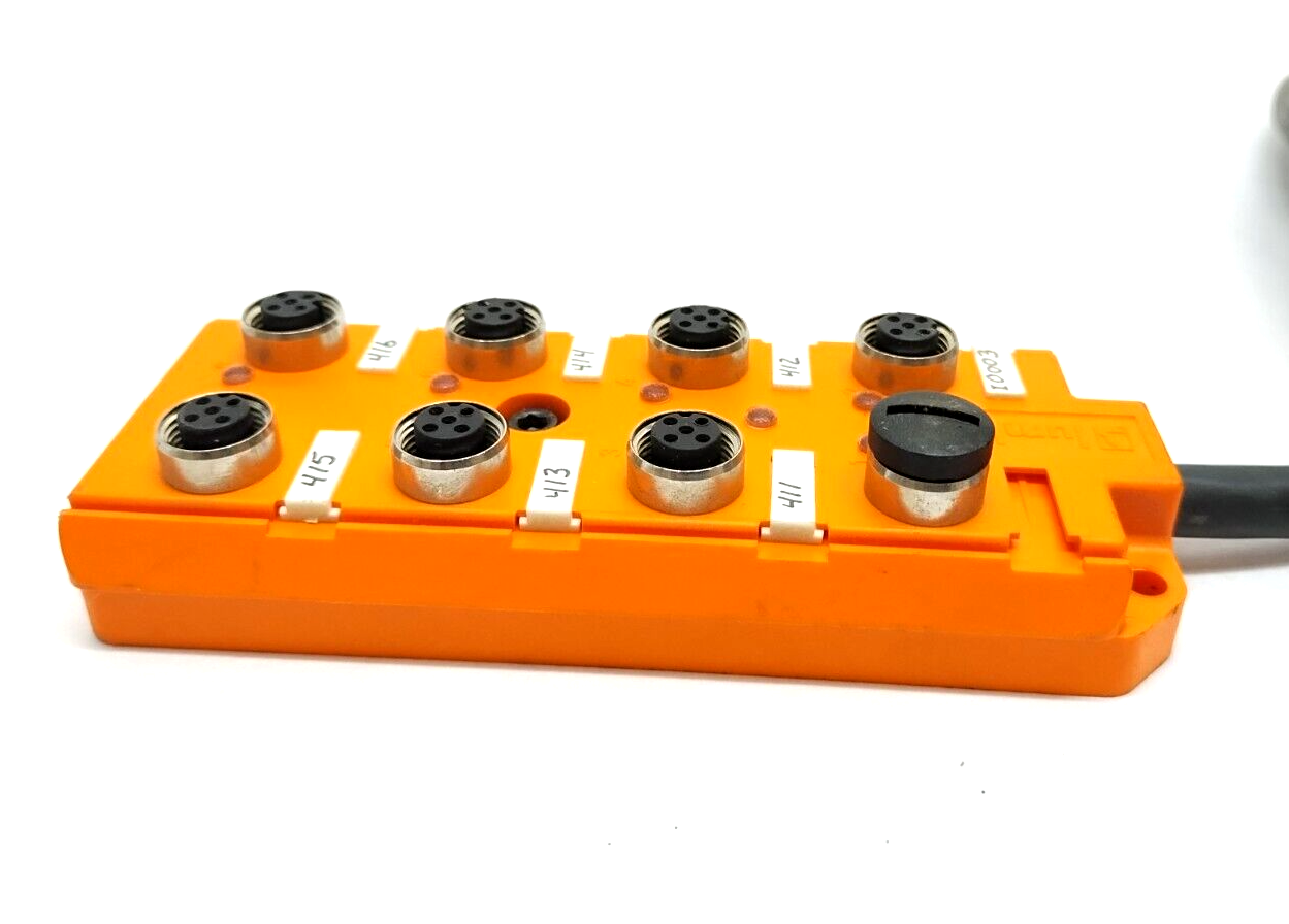 Lumberg Automation ASB 8/LED 5/4-14/10M 8-Port Distribution Box M12 4-Pole 22 FT - Maverick Industrial Sales
