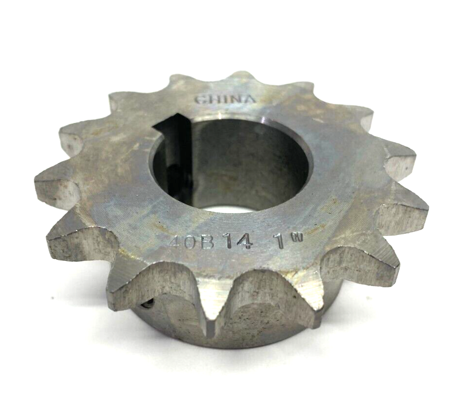 Ametric 40B14-1 Roller Chain Sprocket #40 14-Tooth 2.247 Pitch 1" Bore w/ Keyway - Maverick Industrial Sales