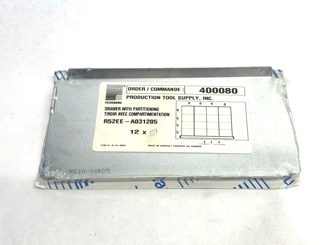 Rousseau R52EE-A031205 Metal Drawer Partitioning PKG OF 12 - Maverick Industrial Sales