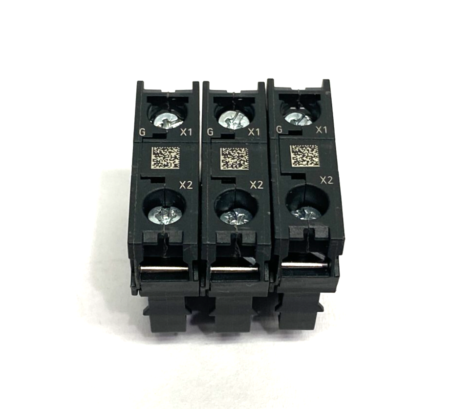 Siemens 3SU1401-1BB40-1AA0 LED Contact Module 24V AC/DC LOT OF 3 - Maverick Industrial Sales