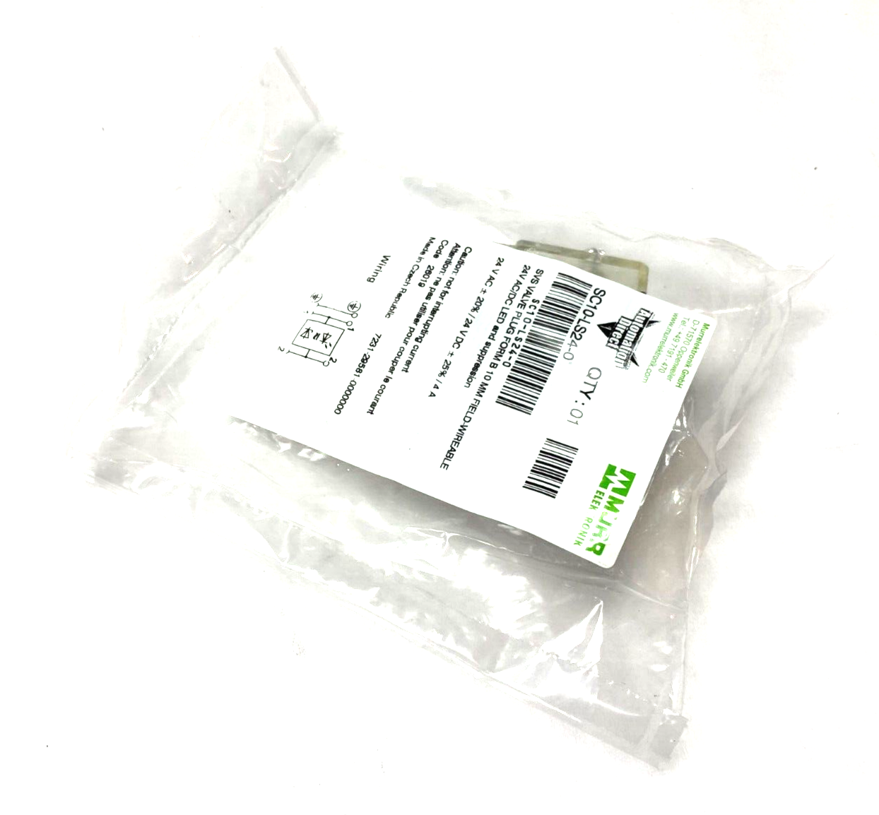 Murrelektronik Automation Direct SC10-LS24-0 Valve Plug SVS Form B 10mm - Maverick Industrial Sales