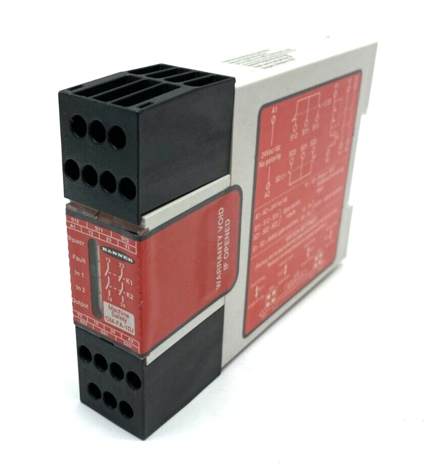 Banner Engineering GM-FA-10J Machine Safety Relay 60987 - Maverick Industrial Sales