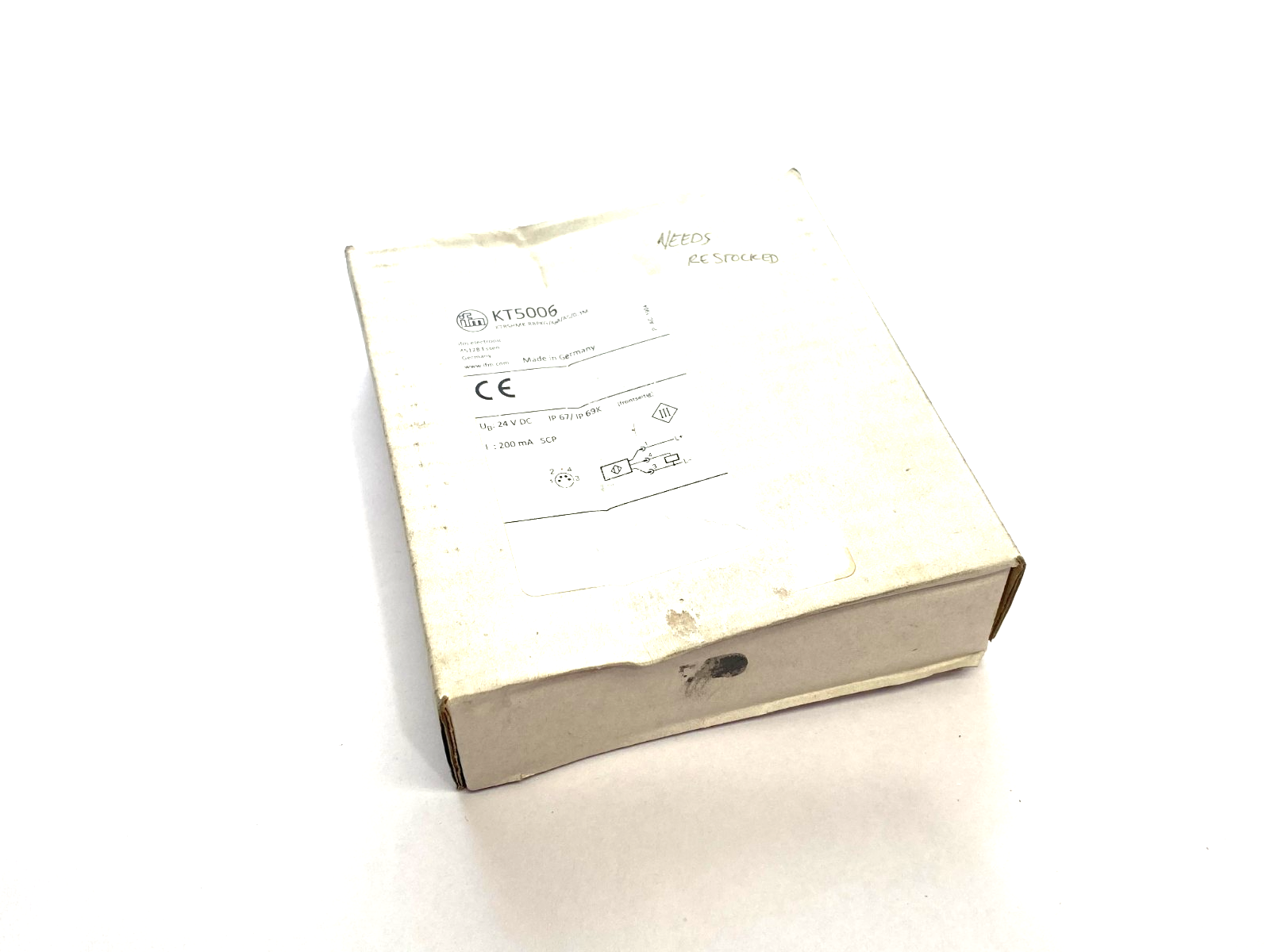 Ifm KT5006 Capacitive Touch Sensor, KTRSHMK-RBPKG/AM/AS/0,3M - Maverick Industrial Sales