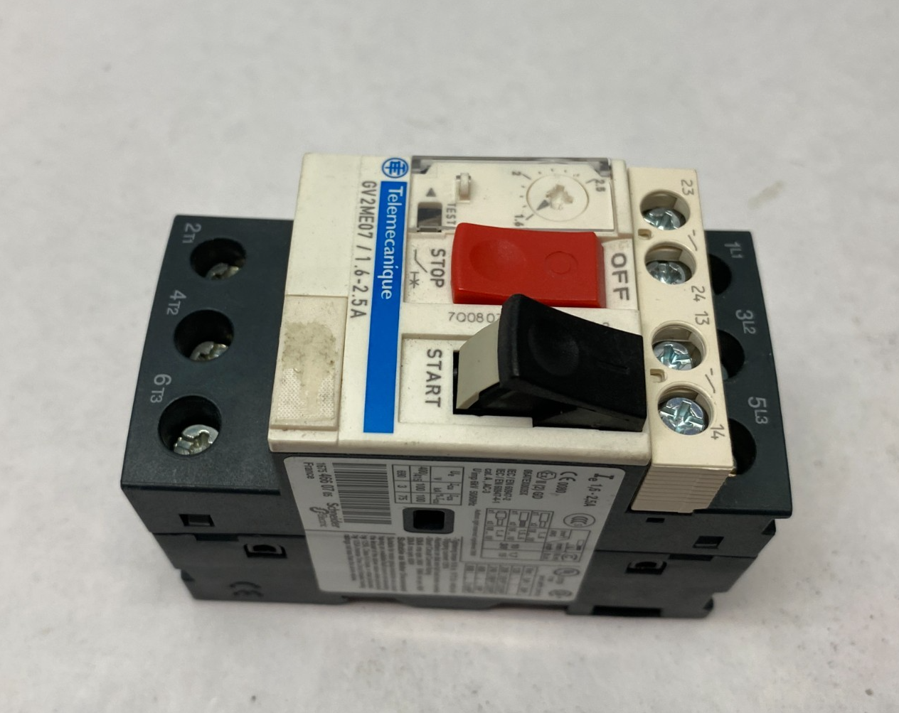 Schneider Electric Telemecanique GV2ME07 TeSys Deca Manual Starter and Protector - Maverick Industrial Sales