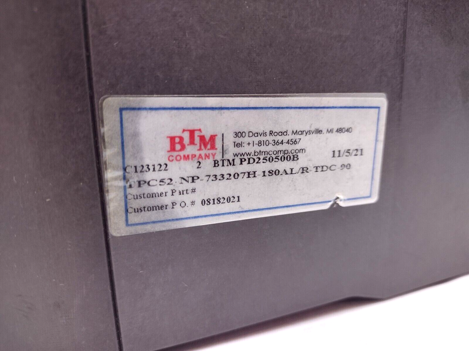 BTM TPC52-NP-733207H-180AL/R-TDC-90 Pneumatic Clamp Cylinder PD250500B - Maverick Industrial Sales