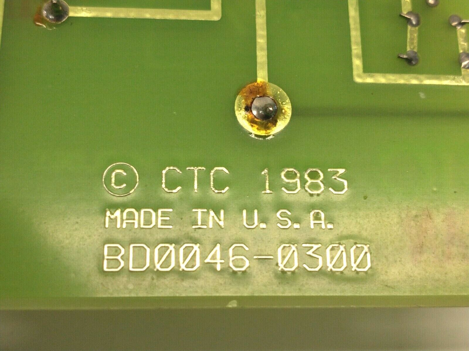 Computer Technology Corporation BD0046-0300 Control Board PCB S/N EC04-3237 - Maverick Industrial Sales