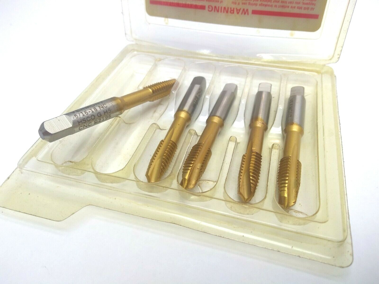 Vermont Tap and Die Veritanium 1114292269 5/16-18 NC Plug GH-5 SP. PT. HSCO 5 PC - Maverick Industrial Sales