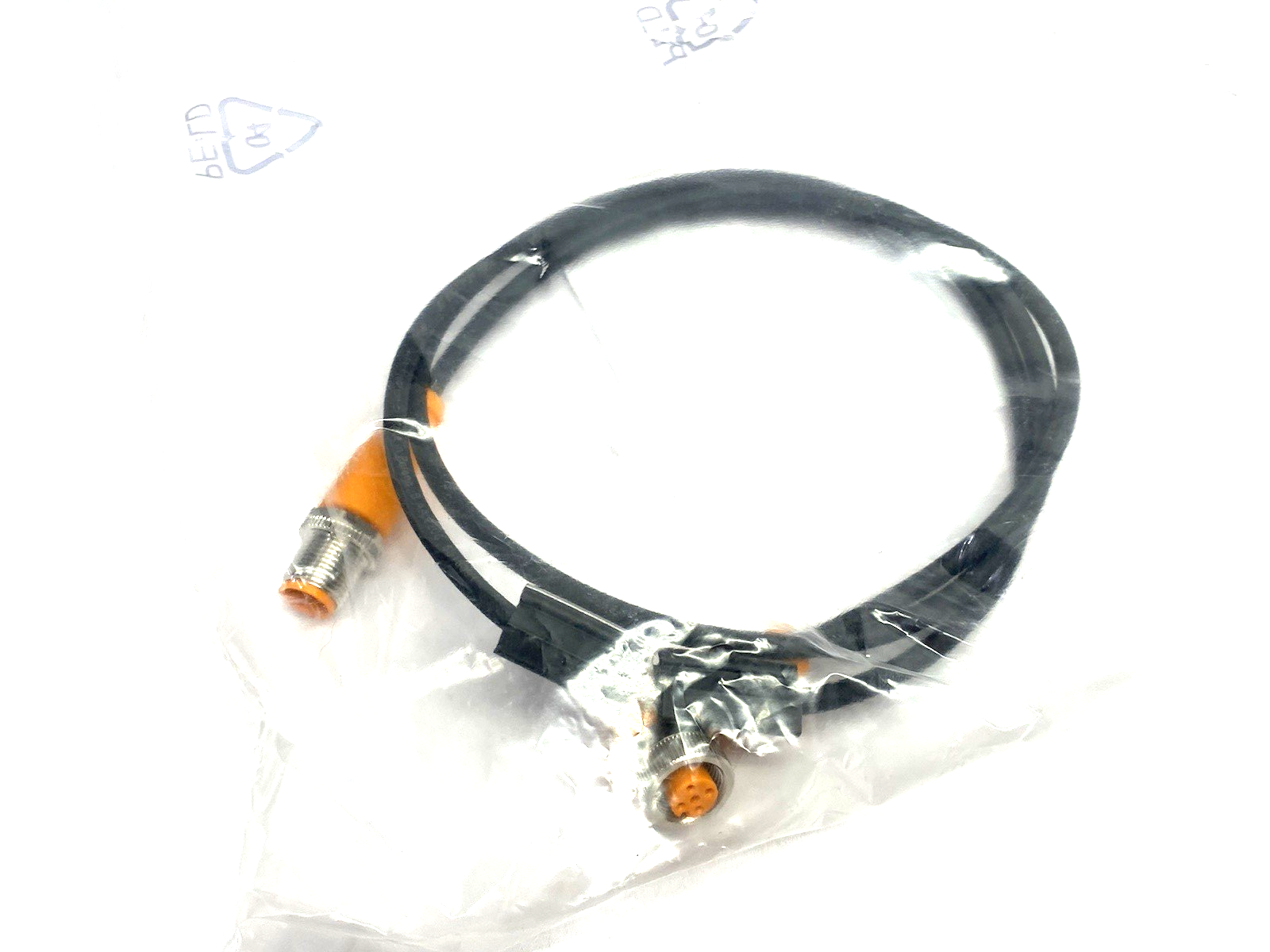 EVC017 | Ifm Right Angle Connection Cable M12 1m VDOAH040MSS0001H04STGH040MSS - New - Maverick Industrial Sales