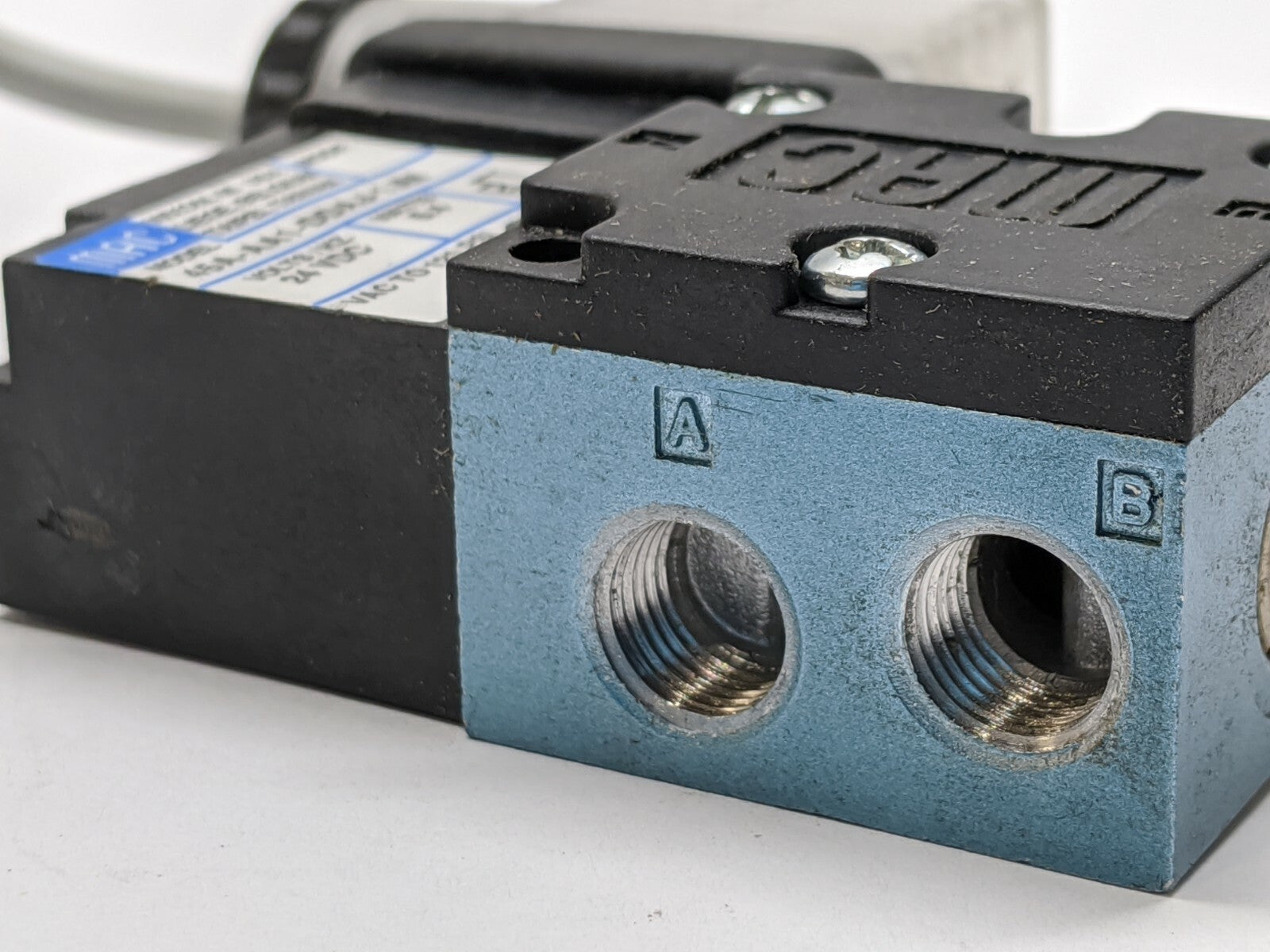 MAC 45A-AA1-DDAJ-1JM Solenoid Valve w/ 3 Pin Connector - Maverick Industrial Sales