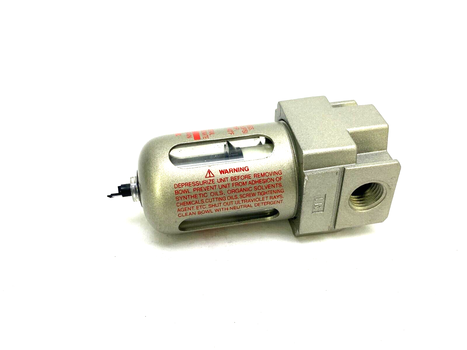 SMC AF20-N02-CZ Modular Air Filter 150psi 1/4" Ports MISSING DRAIN CAP - Maverick Industrial Sales