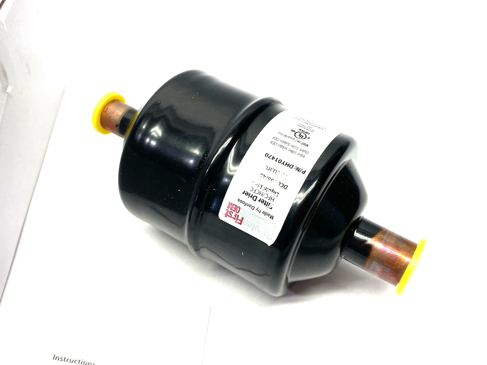 DHY01470 | Trane ServiceFirst Liquid Line Drier 16 CU. IN. DCL165/4S Solder Ends - New – Open box - Maverick Industrial Sales