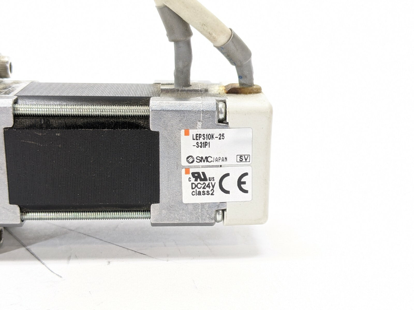 LEPS10K-25-S31P1 | SMC Electric Actuator 25mm Stroke 24VDC Class 2 - Used - Maverick Industrial Sales