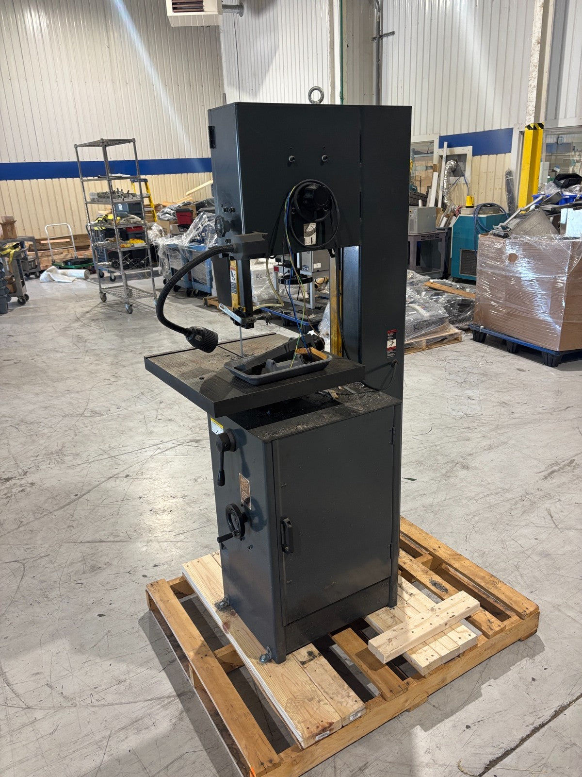 Dake V-16 Vertical Bandsaw, 2HP, 2.5kVA Welder, 230, Blade welder grinder shear - Maverick Industrial Sales