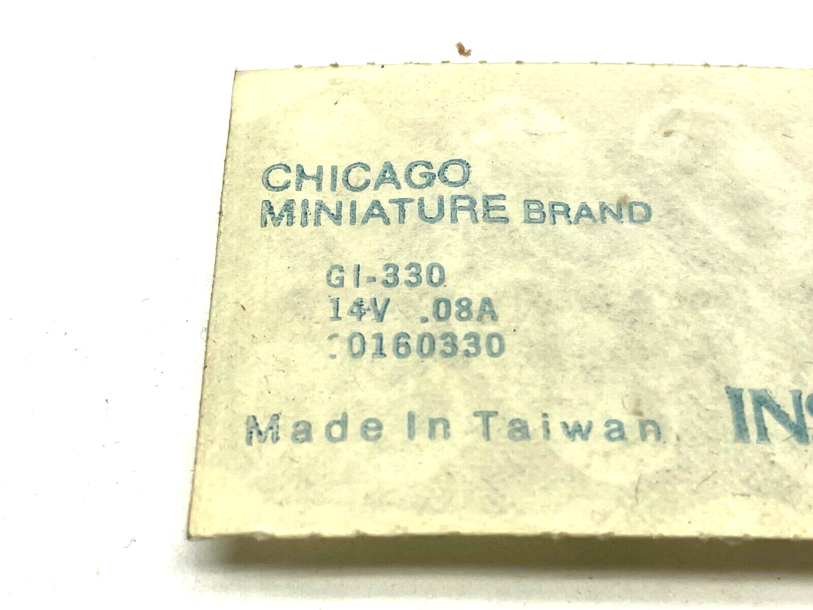 Miniature Lamps | Chicago Miniature 330 14V 0.08A LOT OF 18 - New - Maverick Industrial Sales