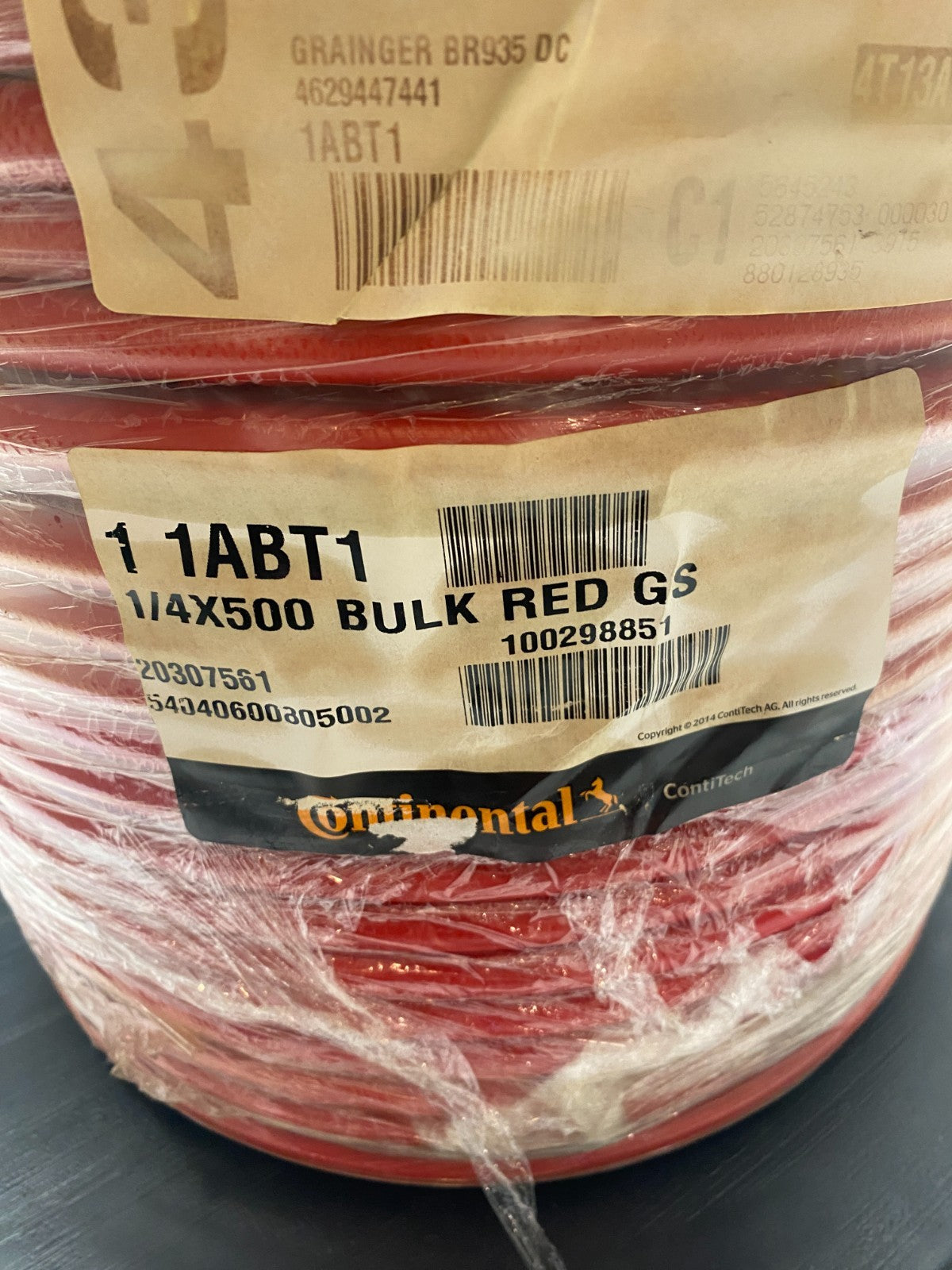 Continental 1 1ABT1 1/4" Red 20307561 Multipurpose PVC Air Hose ROLL OF 500' - Maverick Industrial Sales