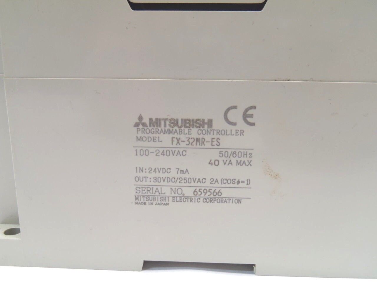 Mitsubishi FX-32MR-ES Programmable Controller 100-240VAC 50/60Hz - For parts or not working - Maverick Industrial Sales