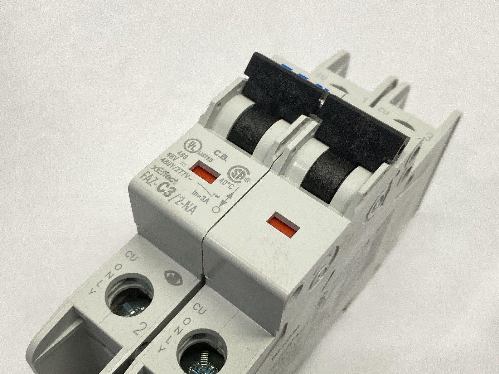 Eaton FAZ-C3/2-NA Circuit Breaker 2-Pole 3A 480Y/277VAC 102161 - Maverick Industrial Sales