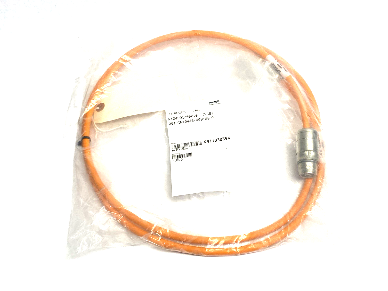 R911338594 | Bosch Rexroth Encoder Cable RKG4201/002,0 (RGS1001-REG0013-RGS1002) - New - Maverick Industrial Sales