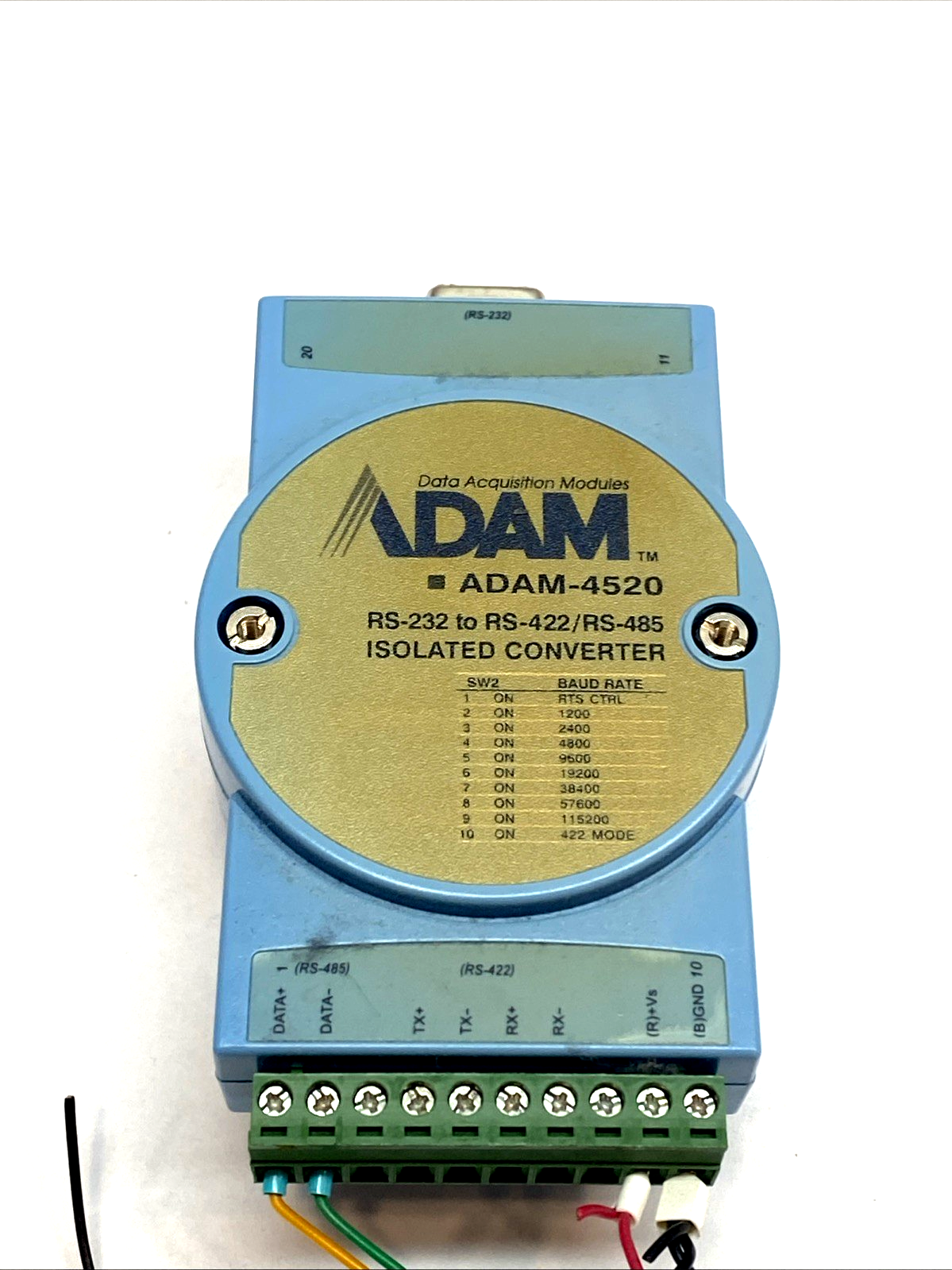 ADAM-4520 | Advantech Isolated RS-232 to RS-422/485 Converter 3kV 115.2kbps - For parts or not working - Maverick Industrial Sales