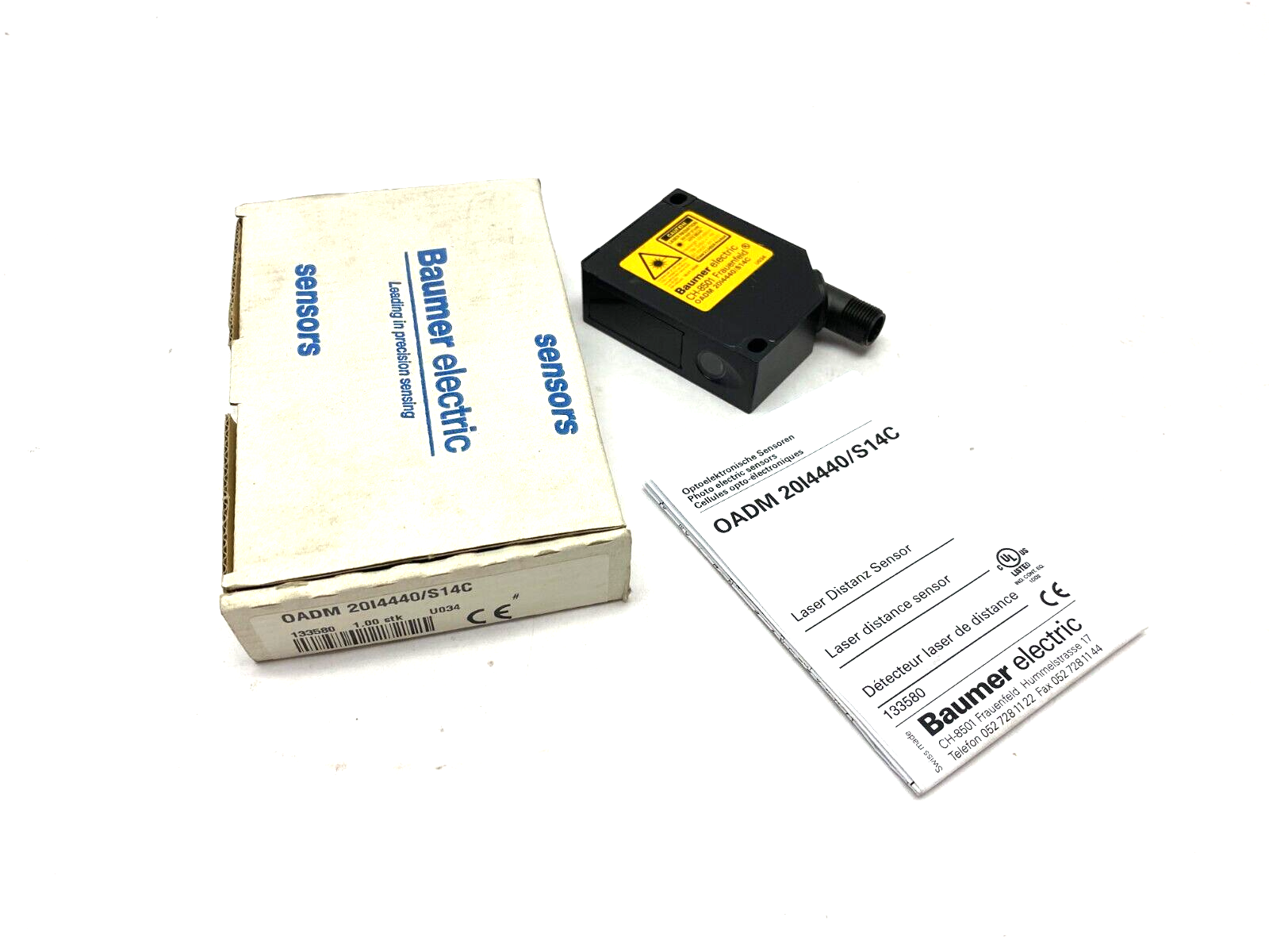 Baumer OADM 20I4440/S14C Teach-In: Button Distance Sensor 30~70mm 11077730 - Maverick Industrial Sales