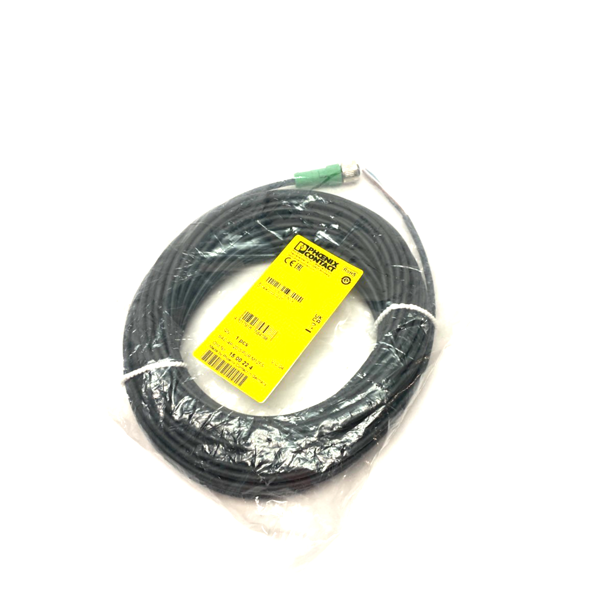 Phoenix Contact SAC-4P-20,0-PUR/M12FS Single Ended Cordset M12 4-Pos 1500224 - Maverick Industrial Sales